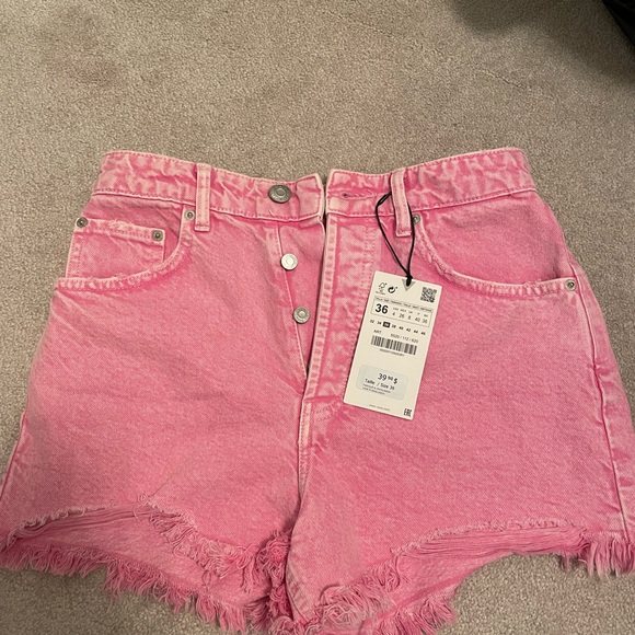 Zara pink shorts brand new - Picture 2 of 2